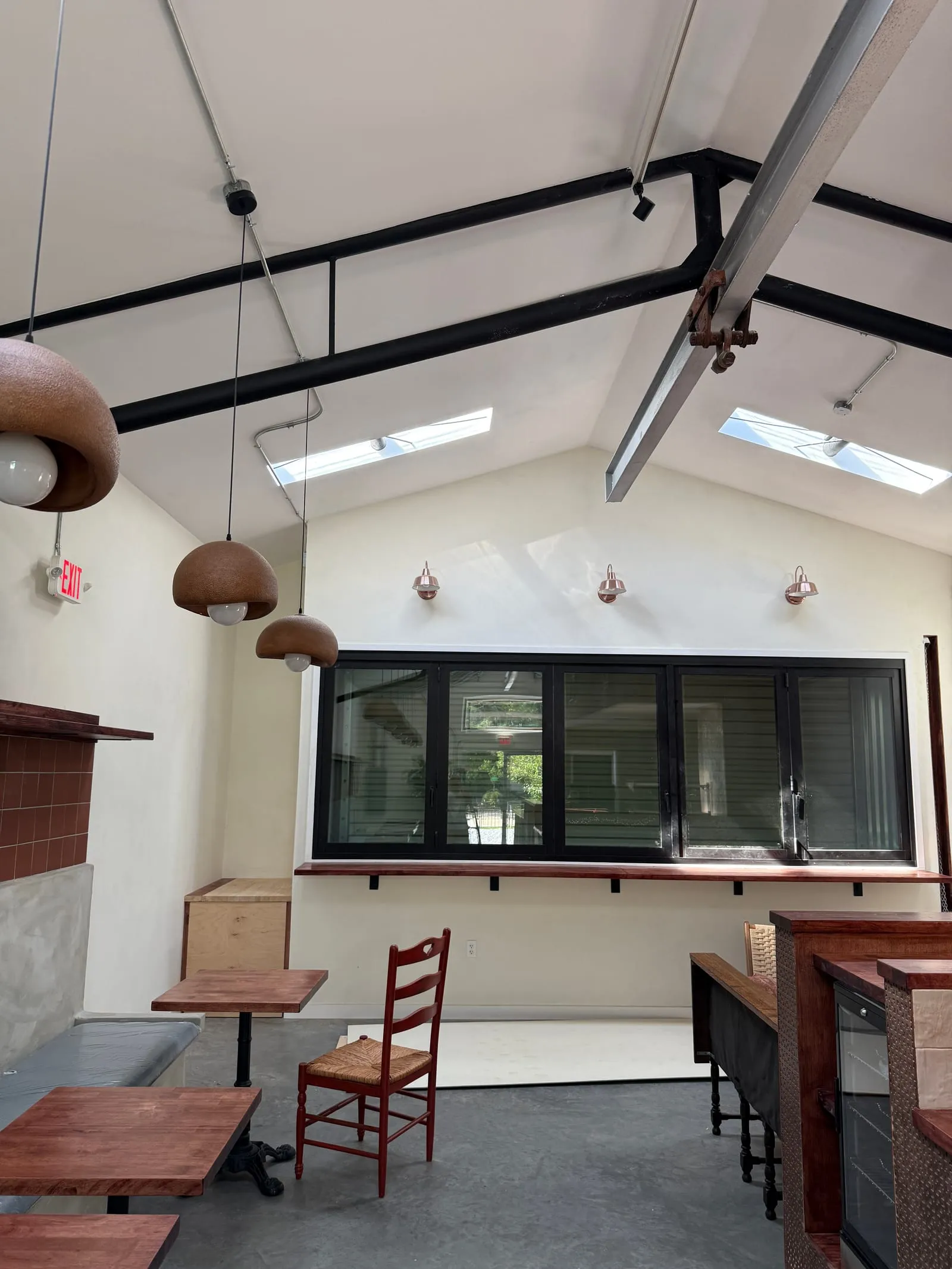 Applied Arts Cafe: Limewash + Terracotta Detail