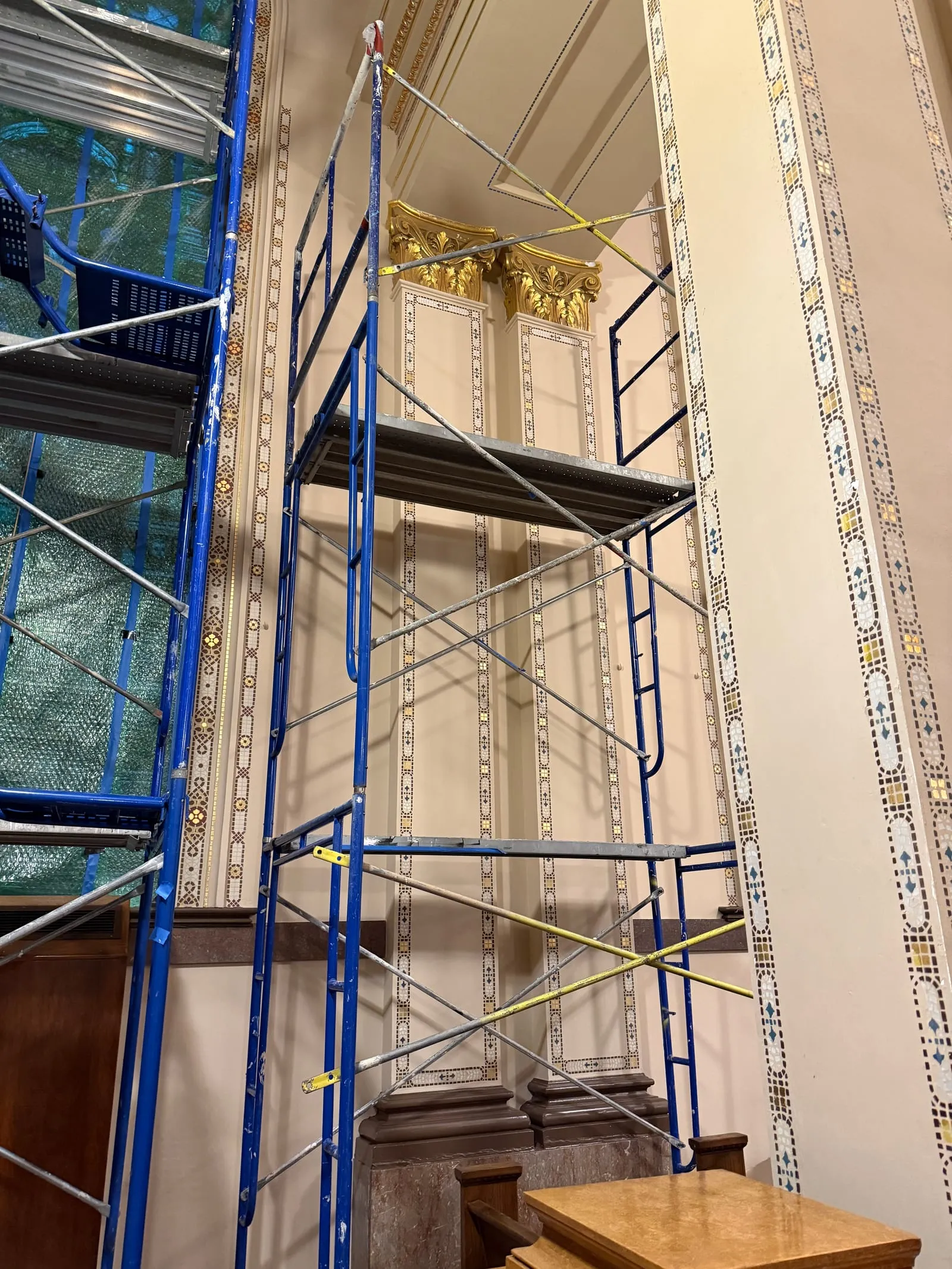 Mater Dolorosa Catholic Church: Pilaster Restoration
