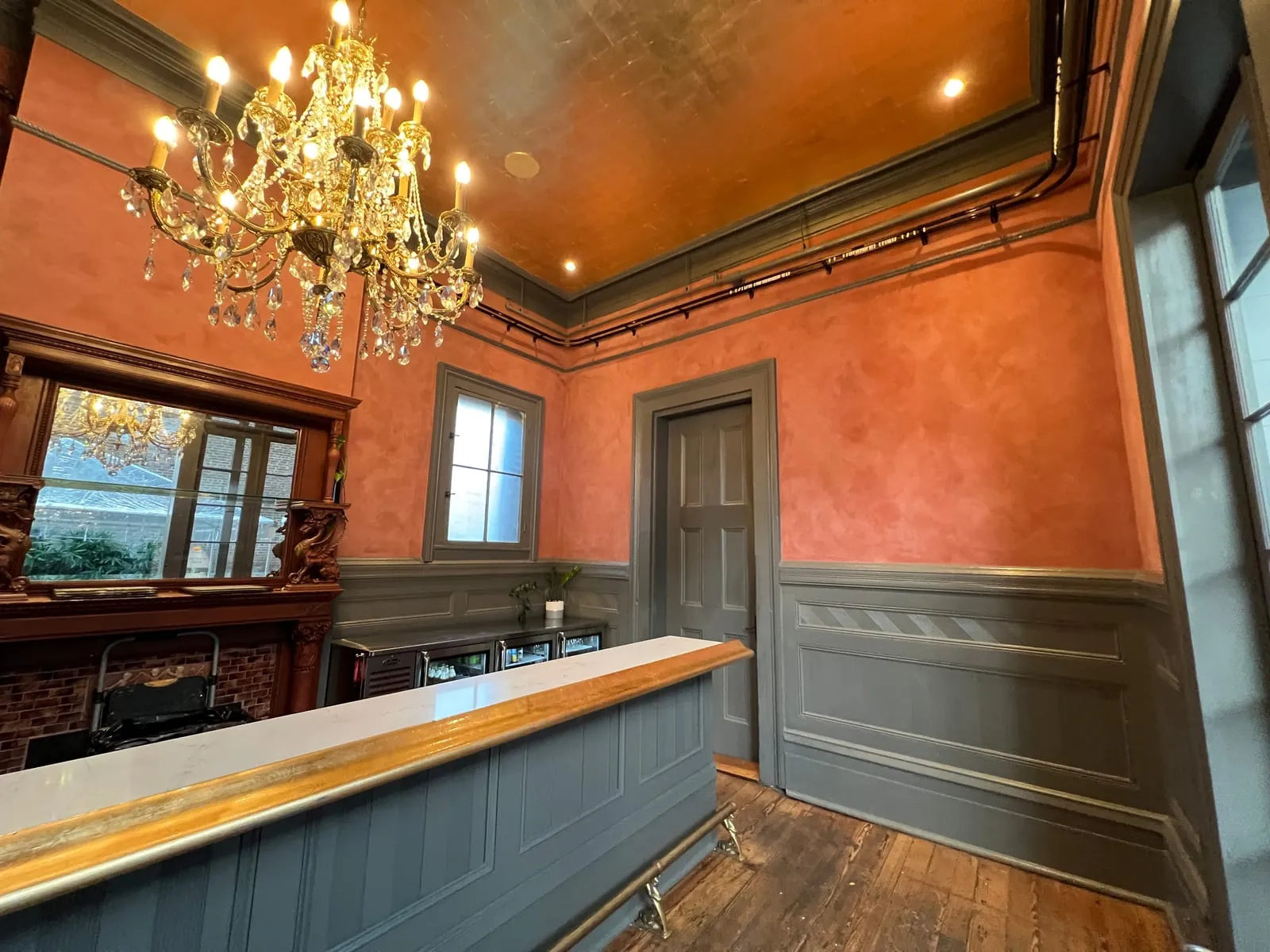 Margaret Place Hotel: Terracotta Limewash + Gold Ceiling