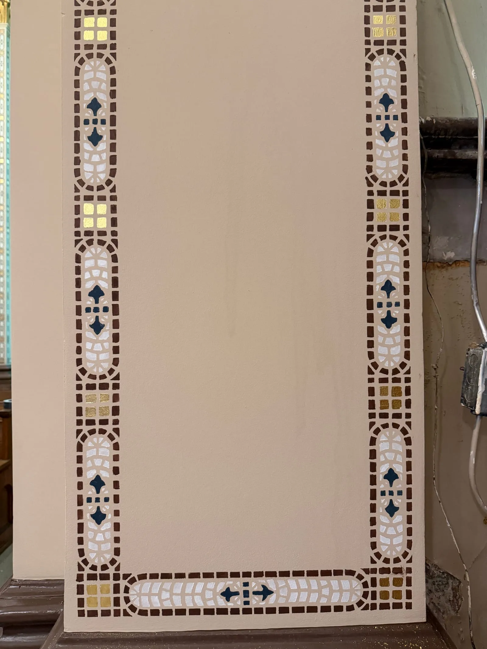 Mater Dolorosa Catholic Church: Decorative Stencil + Gold Leaf